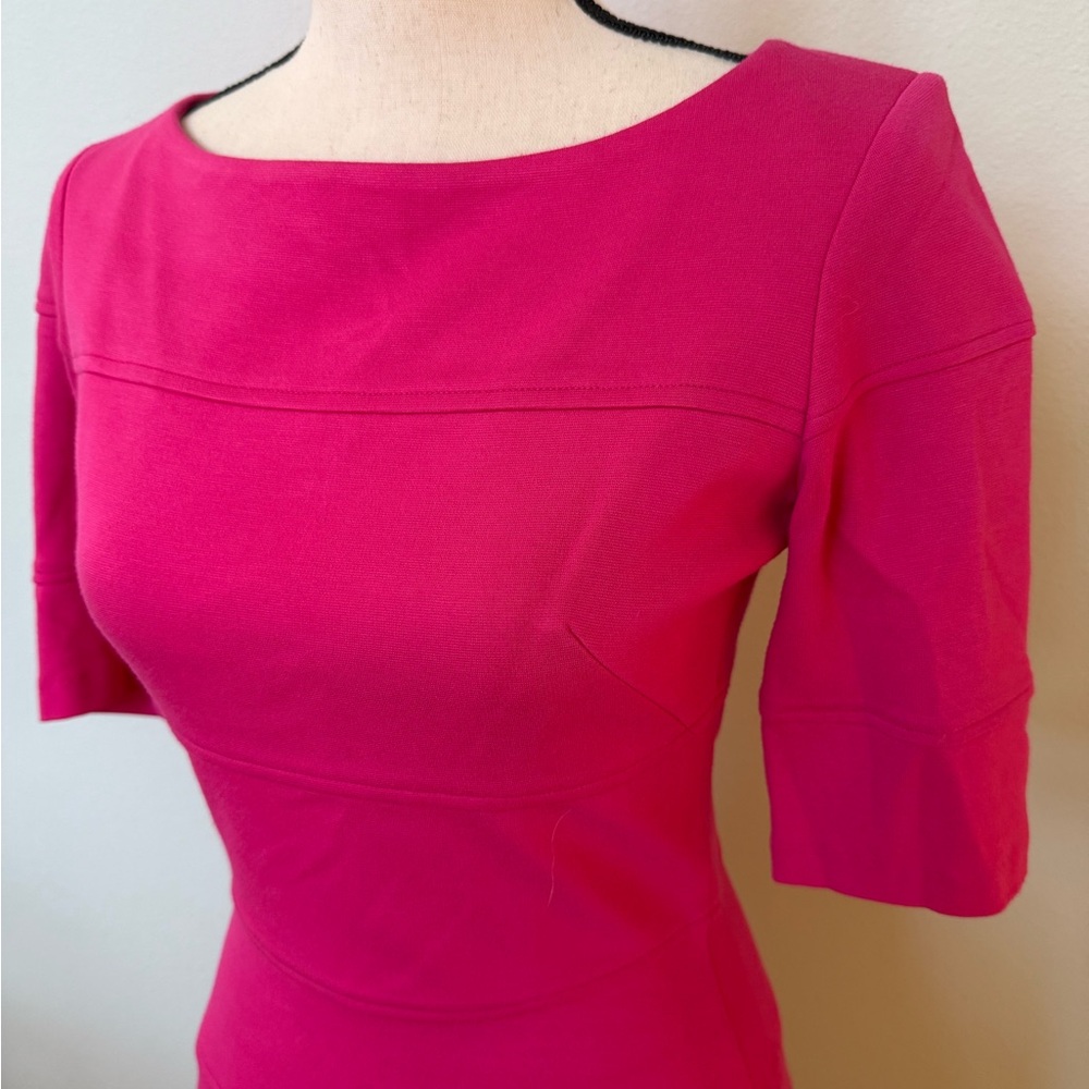 Maggy London Fuchsia Midi Dress - Picture 2 of 8